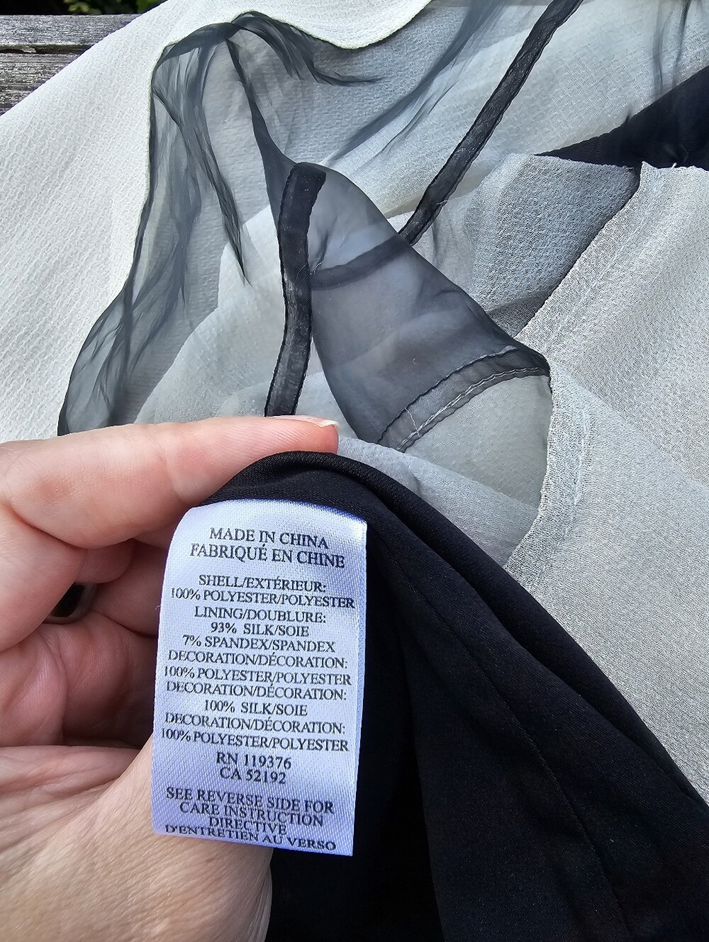 Helmut Lang Colorblock Layered Sheer Silk Dress Size 10 Gray Black Neon Orange - Picture 10 of 11